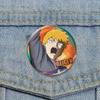 32/44/58mm Japanese Anime Mob Psycho 100 Badges On Backpack Accessories Lapel Pins Cartoon Brooches for Clothes Bag Decor Fans Gifts