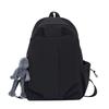 Schoolbag New Solid Color Simple Large Capacity Student Junior High School Primary School Backpack Lightweight Trendy Cool Men's and Women's 