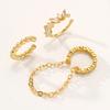 Yousheng 3Pcs Ear Cuffs for Women, Thin Chain Hanging Ear Bone Clips, Non-Pierced Ear Cuffs with Cubic Zirconia for Commuting Dating Party Travel