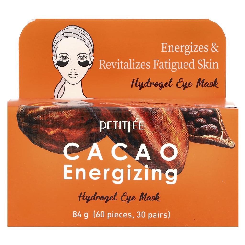 Cacao Energizing Hydrogel Eye Mask, 60 Patches, 84G
