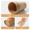 MARYYA Disposable Paper Cups, Thickened, 270ml*40 Pieces, Natural Color, Large Size, for Juice, Drinks, And Tea