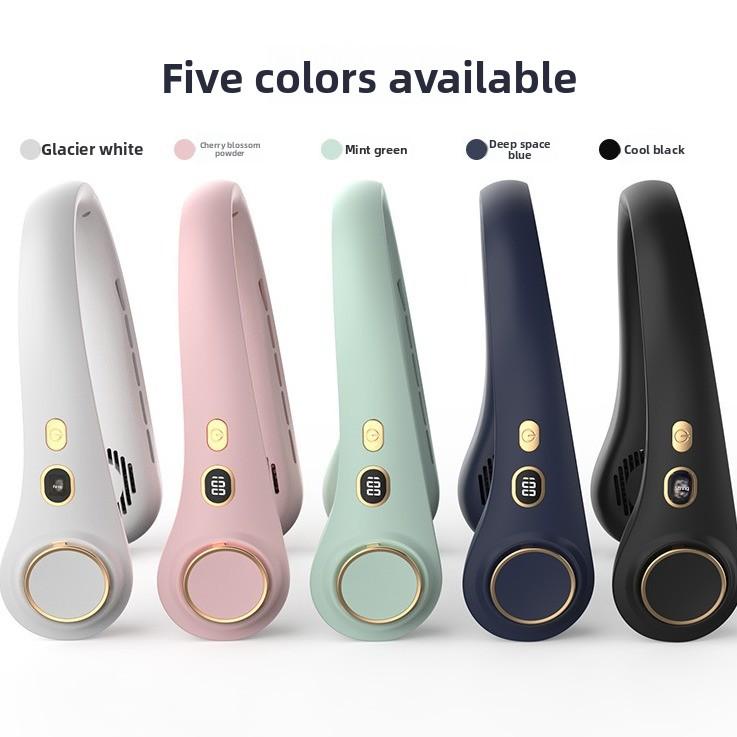 In Stock Neck Fan Blade Free Portable Outdoor Hands-free Rechargeable 2000mAh Both Male and Female Use Home Appliance