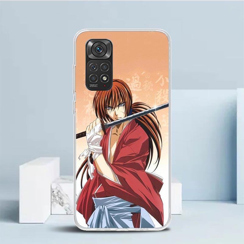 Rurouni Kenshin Anime Phone Case For Xiaomi Redmi Note 15 14 14S 13 12S 12 Pro Plus 11S 11 11T 11E 10S 10 + Soft TPU Back Cover