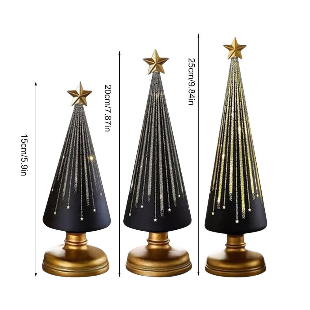 Christmas Decorations 3Pcs Christmas Tree Table Centerpieces Table Top Home Decor Party Decorations for Bedroom Living