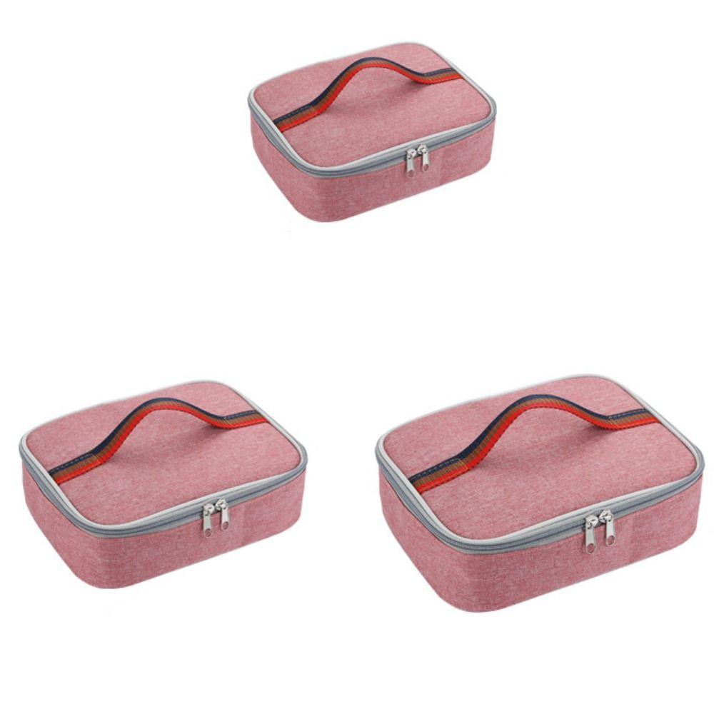 Square Lunch Box Thermal Insulated Lunch Pail Soft Cooler Lunch Bag Work