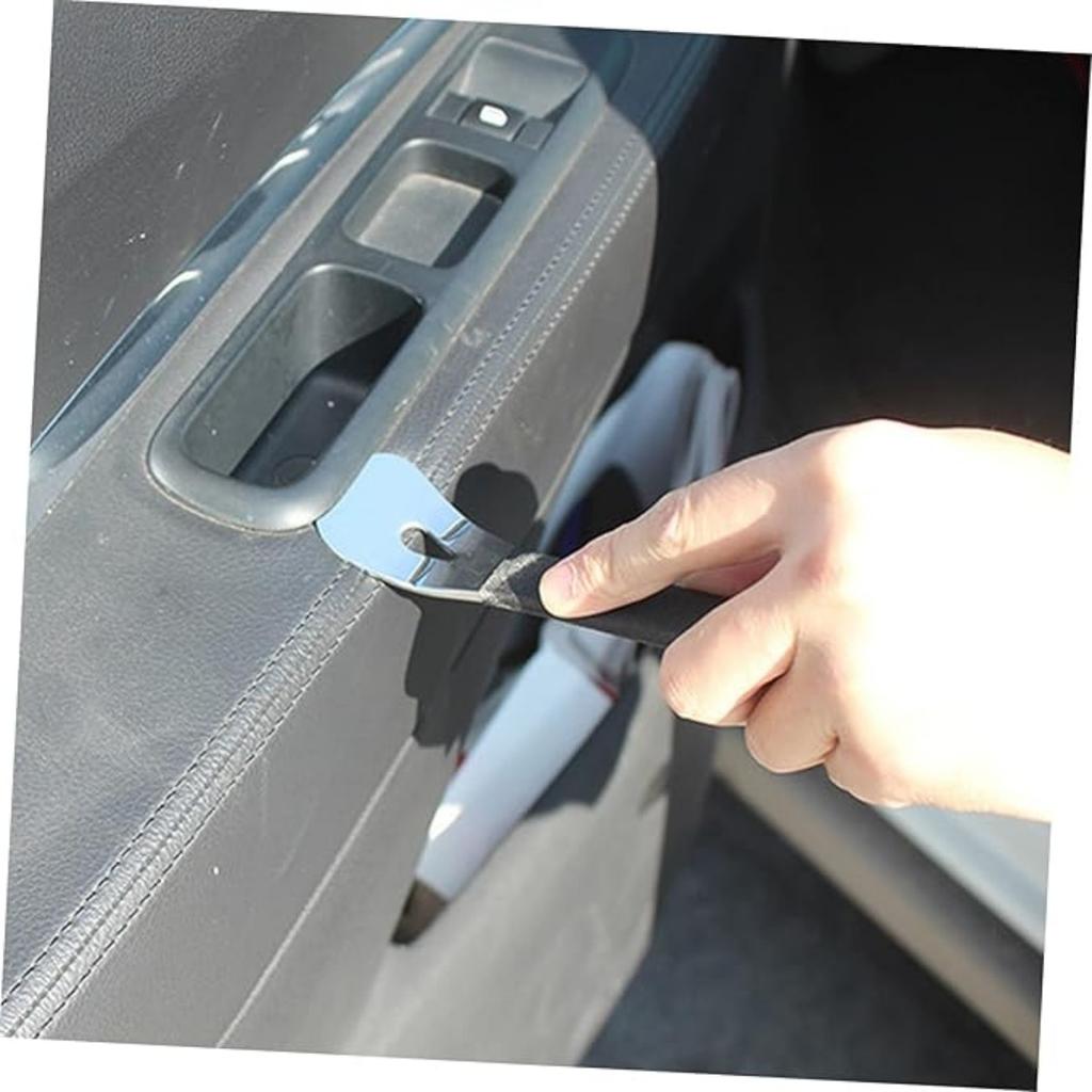 Screwdriver Installation Crowbar Car Door Clip Steel Crow Plate Stainless Steel Crowbar Car Panel Pry Bar Disassembling Wrecking Door Trim Pry Tool