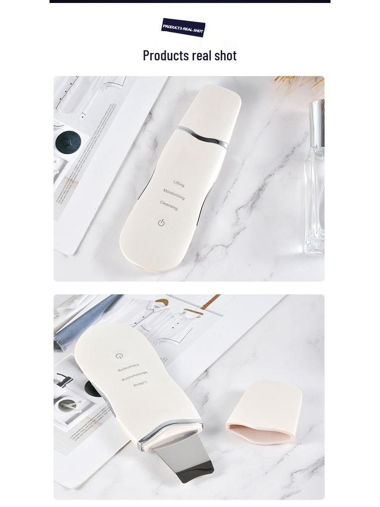 Rechargeable Ultrasonic Blackhead Remover & Facial Skin Scraper