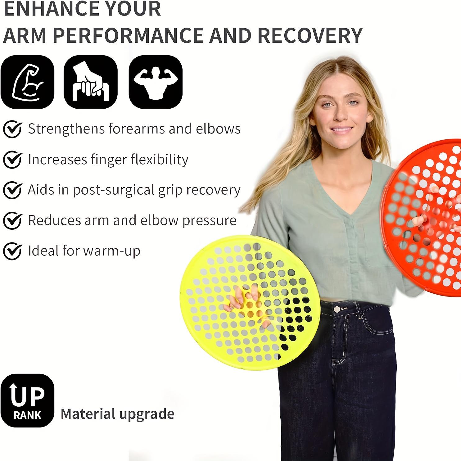 Xykk01 Red Hand Exercise Webs, Grip Strengthening, And Hand, Finger, Wrist Resistance Workouts Hand Exerciser