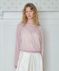 Tudument Sheer Off Shoulder Pullover_Light Pink