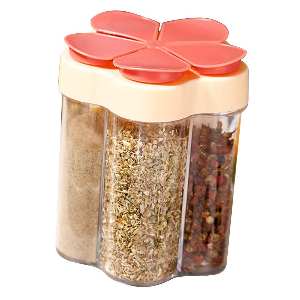 PP Travel Spice Containers 450ml Condiment Jars Durable 5 In 1 Spice Jars For Restaurant