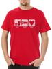 Eat Sleep Love Herren T-Shirt Liebe Herz Heart Freie Free Gay 60s Hippie Flower