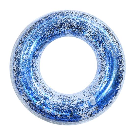 

Transparent Swim Ring Kids Adults Inflatable Leakproof Thickened PVC Swimming Ring Summer Outdoor Pool Beach Party Float Tube S синий
