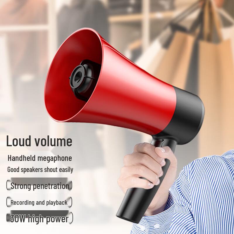 EARISE Portable Rechargeable Megaphone with Recording Function