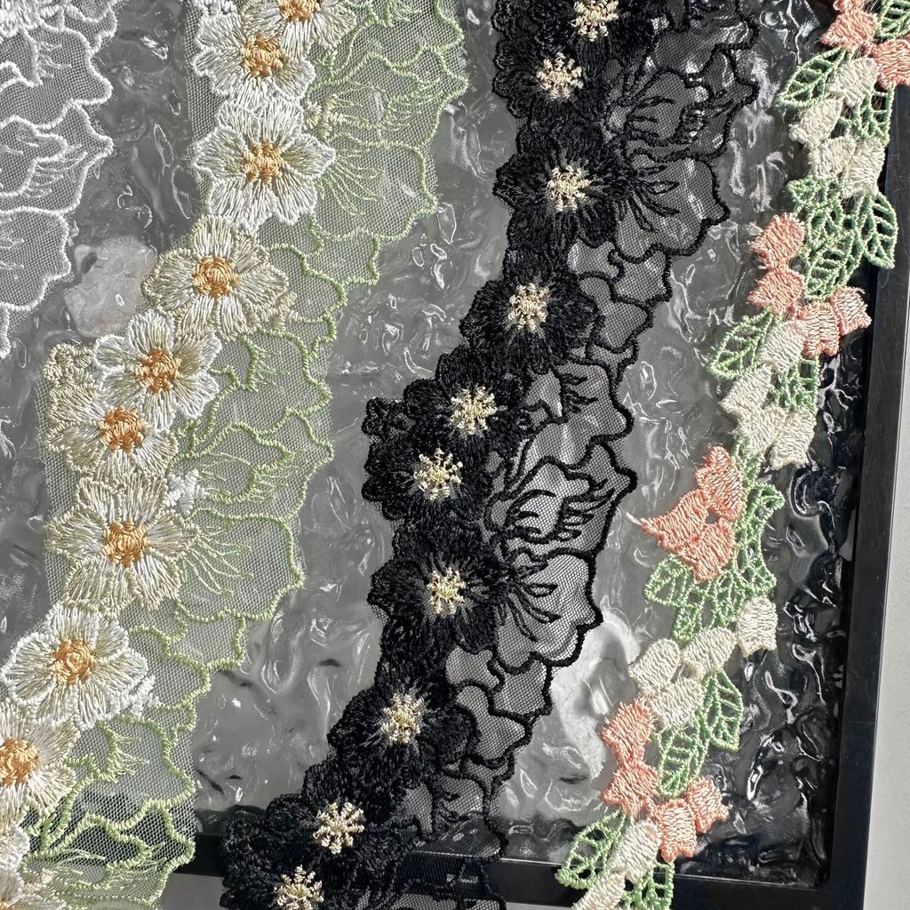 6Cm Small Fresh Embroidery Flower Lace Clothing Lolita Dress Hair Accessories Diy Decorative Lace Accessories
