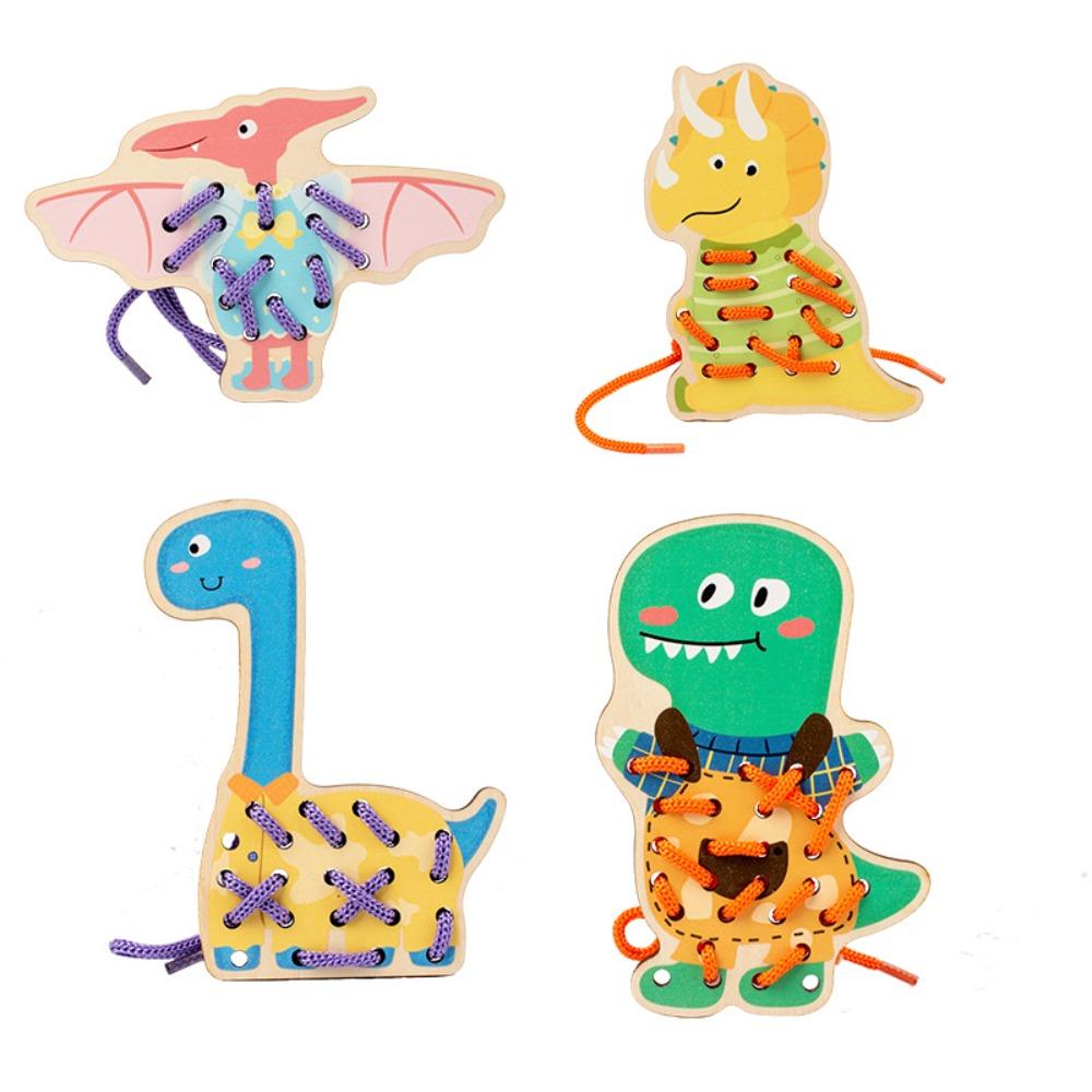 

Fine Motor Skill Animals Threading Lacing Game Kids Babies Activity Style B