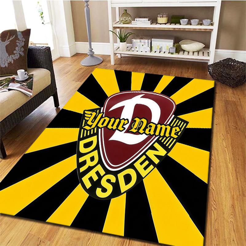 Dynamo Dresden Custom Name Carpet Rug For Living Room Bedroom Home Sofa Decoration Kids Play Nonslip Floor Mat