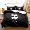 3D Print Kanye West Bedding Set Single Twin Full Queen King Size Bed Set Adult Kid Bedroom Duvetcover Sets Cool Bed Sheet Set