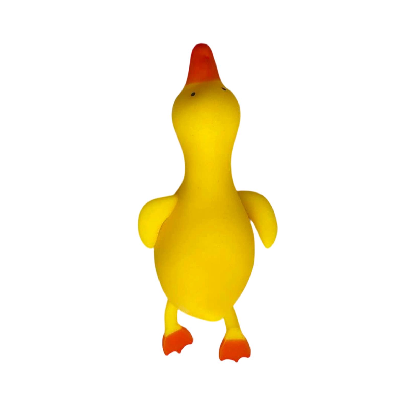 

Duck Shape Squeaky Dog Toy Durable Rubber Material Chew Toy for Pets Interactive Play Training Squeaker Sound Toy for Dogs and Puppies One Size