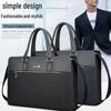 Men's Simple Solid Color Laptop Shoulder Bag & Business Backpack