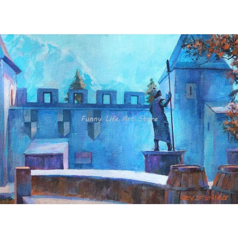 Classic Gun Shooting Game Counter Strike Cs Go Scene Posters Prints Canvas Printing Wall Art Picture for Living Room Decor Gift