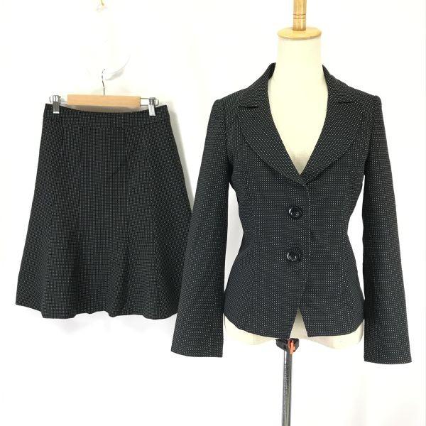 

TALBOTS Осенне-зимний комплект костюма с расклешенной юбкой длиной до колена Размер 2 Женский M Черный в горошек Комплект Формальный(ИСПОЛЬЗОВАЛ)