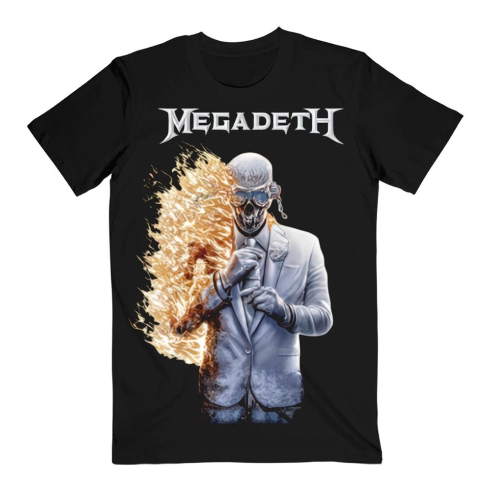 

NewMegadeth Flaming Vic Canadian 2026 Tour Tshirt S5XL Unisex T-Shirt S