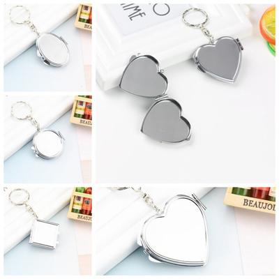 Miroir de Maquillage Miroir Cosmétique de Maquillage Porte-clés Cadeau de la Saint-Valentin