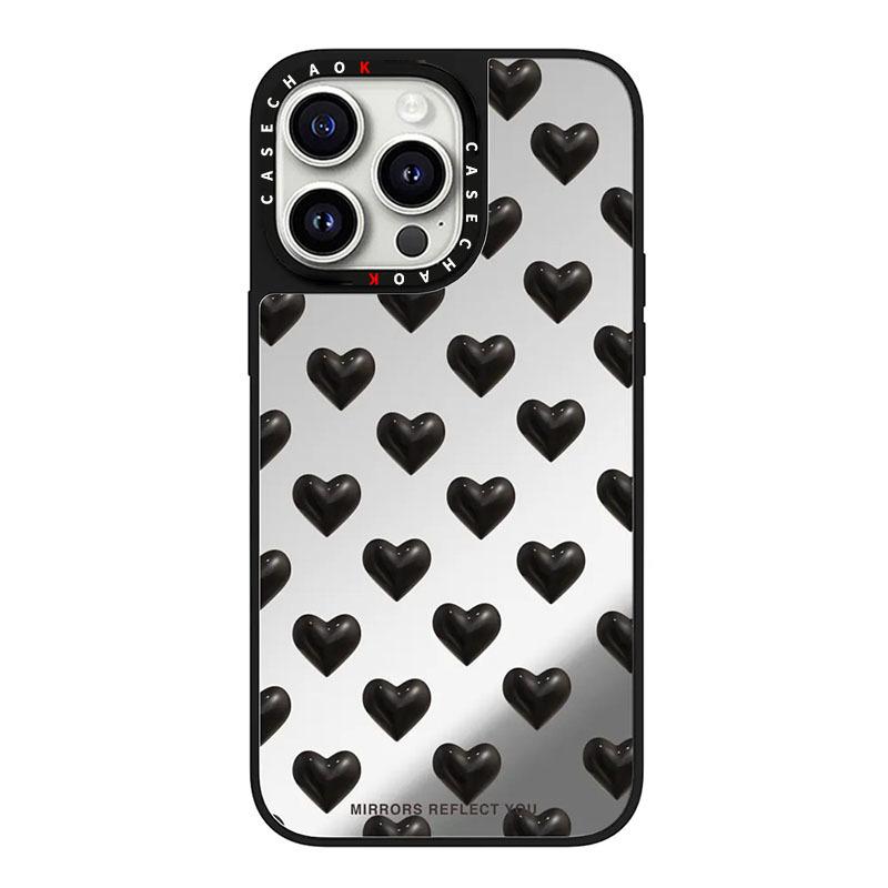 Black Love 16Pro für IPhone15ProMax für Apple 14Pro Einfache Handyhülle 13 Sturzsicher Trendmarke
