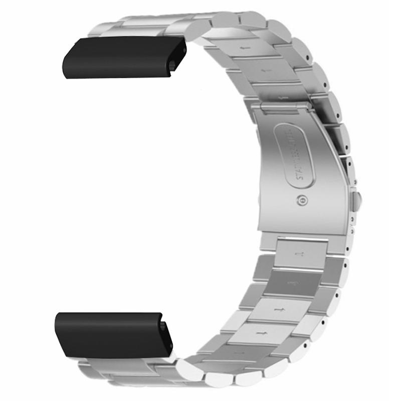 

For Coros Vertix 2/Garmin Fenix 7X/6X/5X Stainless Steel Watch Band Strap with 26mm PC Connector Black
