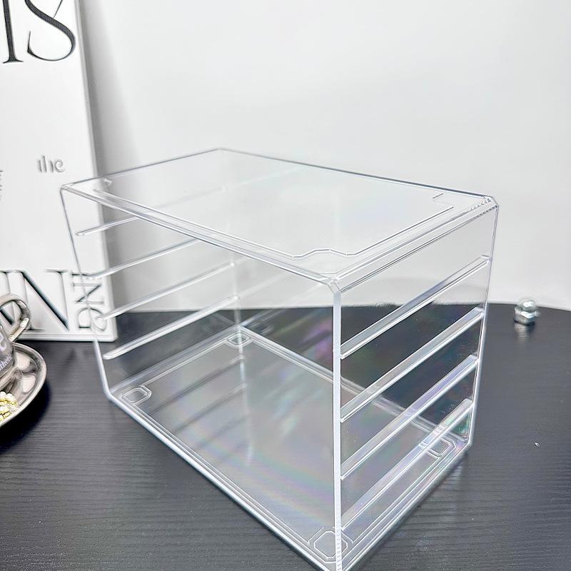 Five-Layer Acrylic Jewelry Storage Box - Earring, Necklace, Ring Organizer with Large Capacity and High-End Design