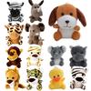 Großhandel mit Greifautomaten-Plüschtieren aus Waldtier-Materialien (10 cm), Tiger und Löwe (Plüschtiere), Schlüsselanhänger, Dekorationen und Accessoires aus Plüsch, PP-Baumwolle, individuell gestaltbar)
