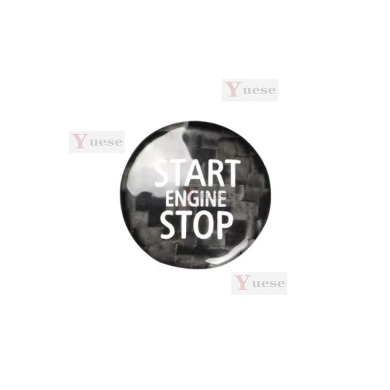 

For MINI R55 R56 R57 R58 R59 R60 R61 Car Engine Start Stop Button Cover Real Carbon Fiber Sticker чорний