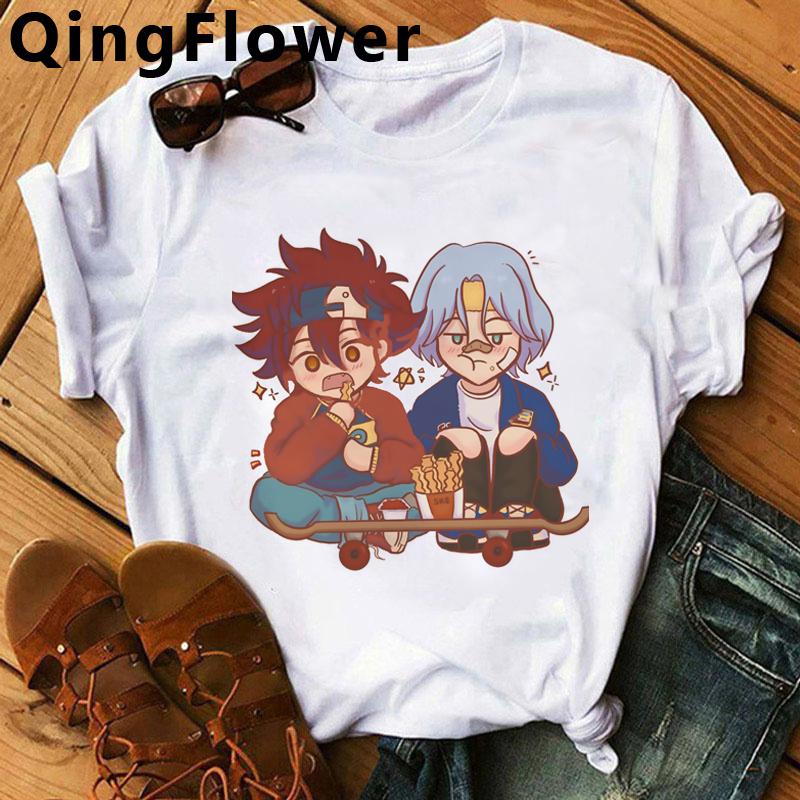 Sk8 The Infinity Skateboard Boys Skate Infinity T-Shirt Female Kawaii Print Couple Graphic Tees Women T Shirt Harajuku Kawaii