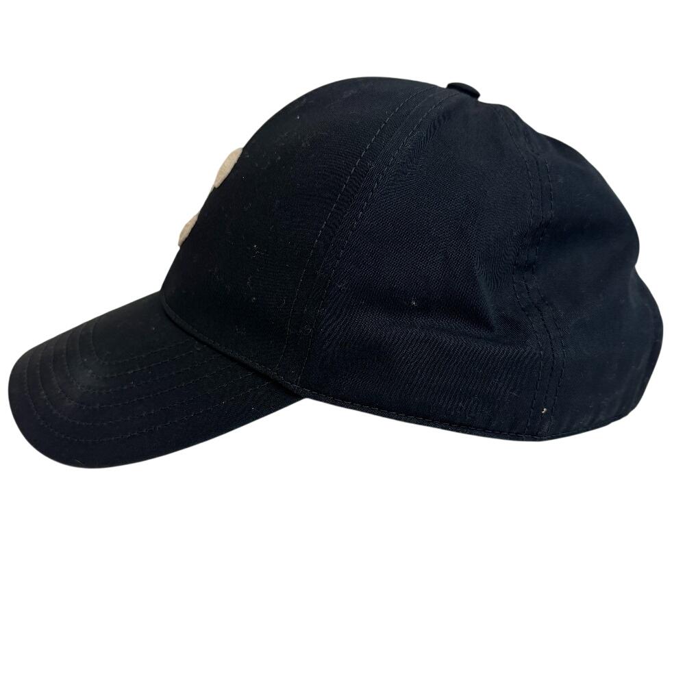 CELINE 2AUY8969P C Logo Initial Baseball cotton cap black cotton Used