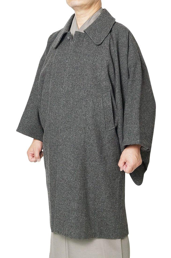 

and Japanese specialty store Craftsmanship Kimono coat for square wool 8147 [Samue Himeka] men, sleeves, 100% Gray-black (M) сірий колір