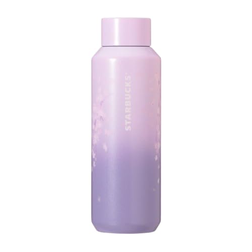 STARBUCKS SAKURA 2025 Stainless Steel Bottle, Purple Gradient, 473ml, Tumbler, Coffee, Starbucks, Cherry Blossom Design, Gift, Water Bottle