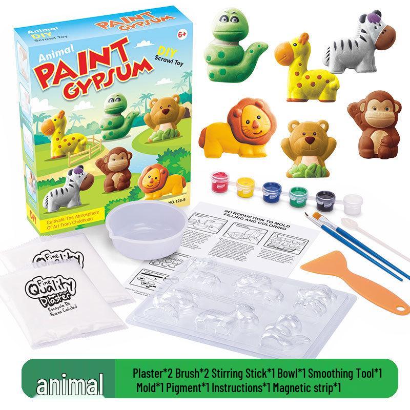 Children s DIY Plaster Doll & Stone Painting Set