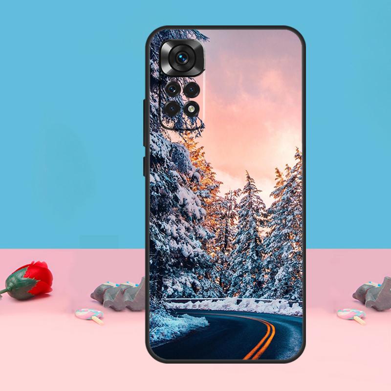 Landscape Winter Light Snow Cover For Xiaomi Redmi Note 14 13 12 9 10 11 Pro 10S 11S 12S Case For Redmi 14C 10C 12C 13C