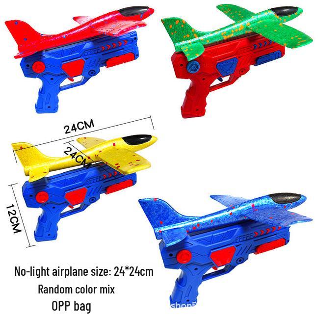 Children's 48CM Luminous Foam Glider Toy - Pure White Model for Outdoor Play