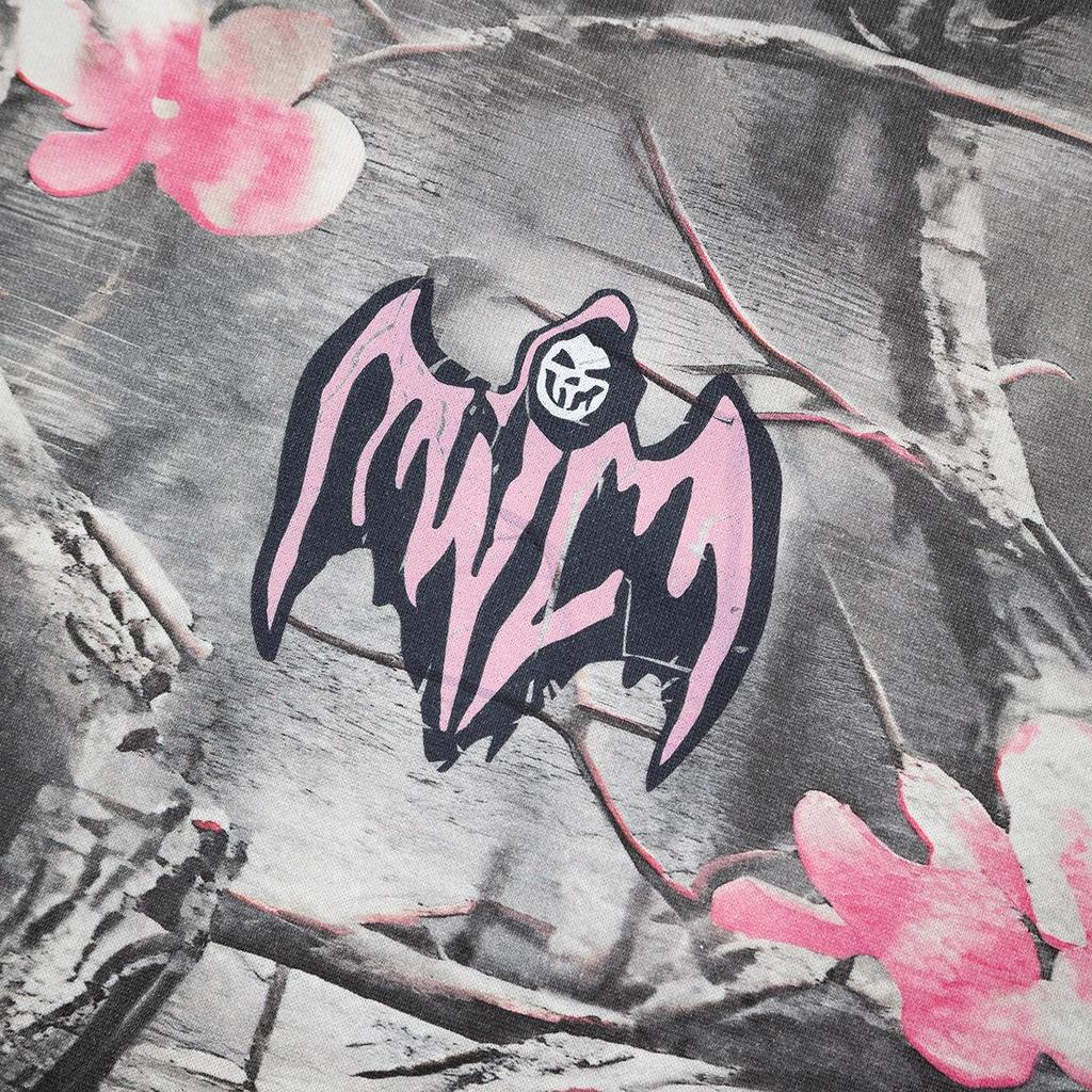 Lan Hai Menswear | 2025 Autumn/Winter New American Retro Vintage Devil Distressed Fleece-Lined Hoodie