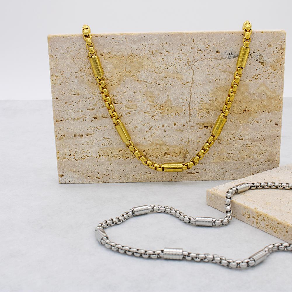 Charm Stainless Steel Jewelry 5mm Box Chain Man Necklace For Men Women Hip Hop Big Choker Gifts