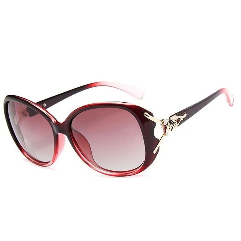 Ladies Fashion New Ladies UV Protection Sunglasses Shade Driving Big Frame Fox Head Sunglasses