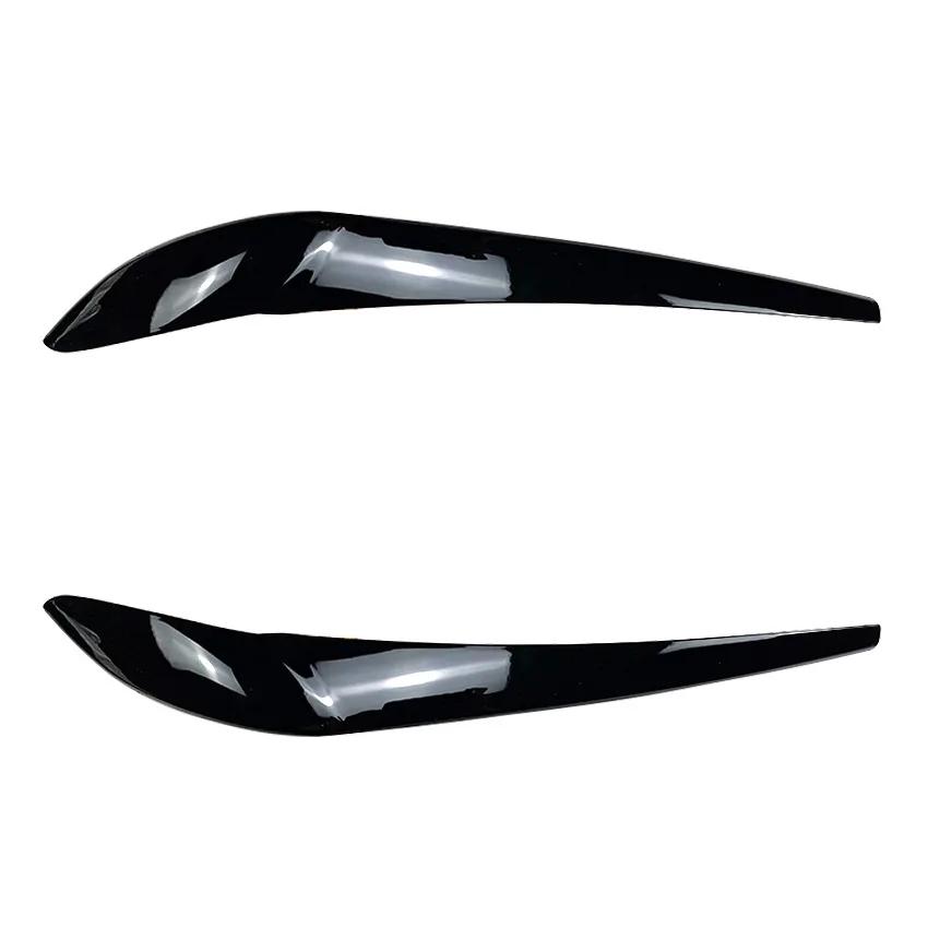Pcs Car Headlight Lamp Eyebrows Cover Trim Stickers For BMW X3 F25 X4 F26 2014-2017 Model ABS Material Car Accessories