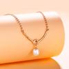 S925 Sterling Silver Freshwater Pearl Knot Necklace for Women - High-End, Versatile Clavicle Chain with Niche Design.