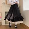 Brown Ruffled High Waisted Long Victorian Skirt Steampunk Skirts Womens Party Wear Gothic Vintage Clothes Medieval Costume Sexy
