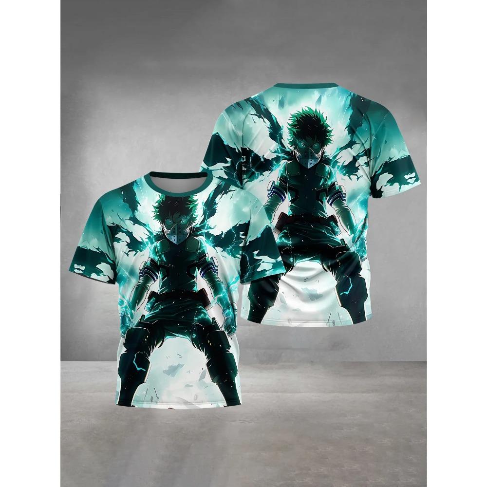 Children's Summer 3D Printed Clothing My Hero Academia Boys and Girls' T-shirts Short-sleeved Tops