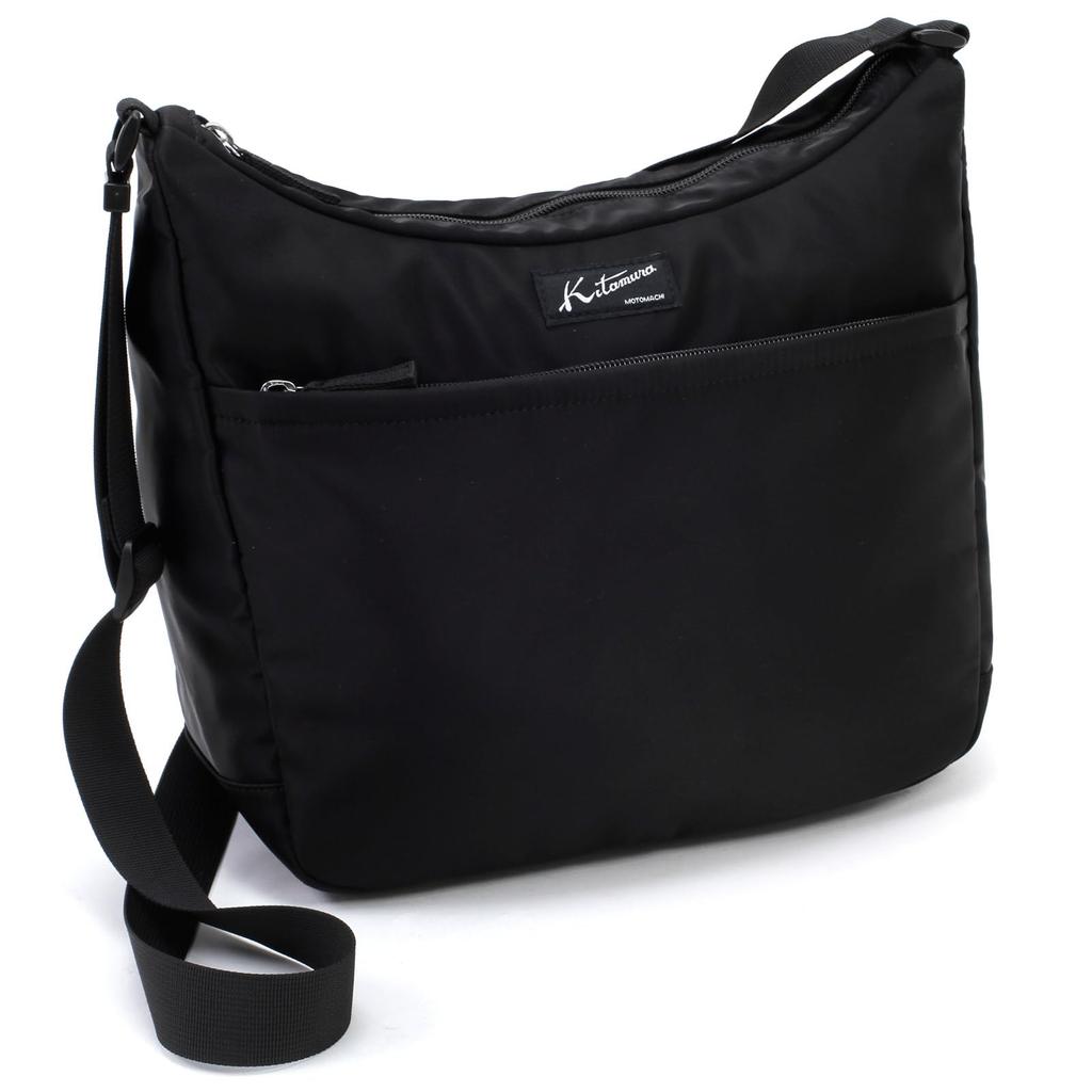 Kitamura R-0740 Crossbody Shoulder Bag, Black, 15151