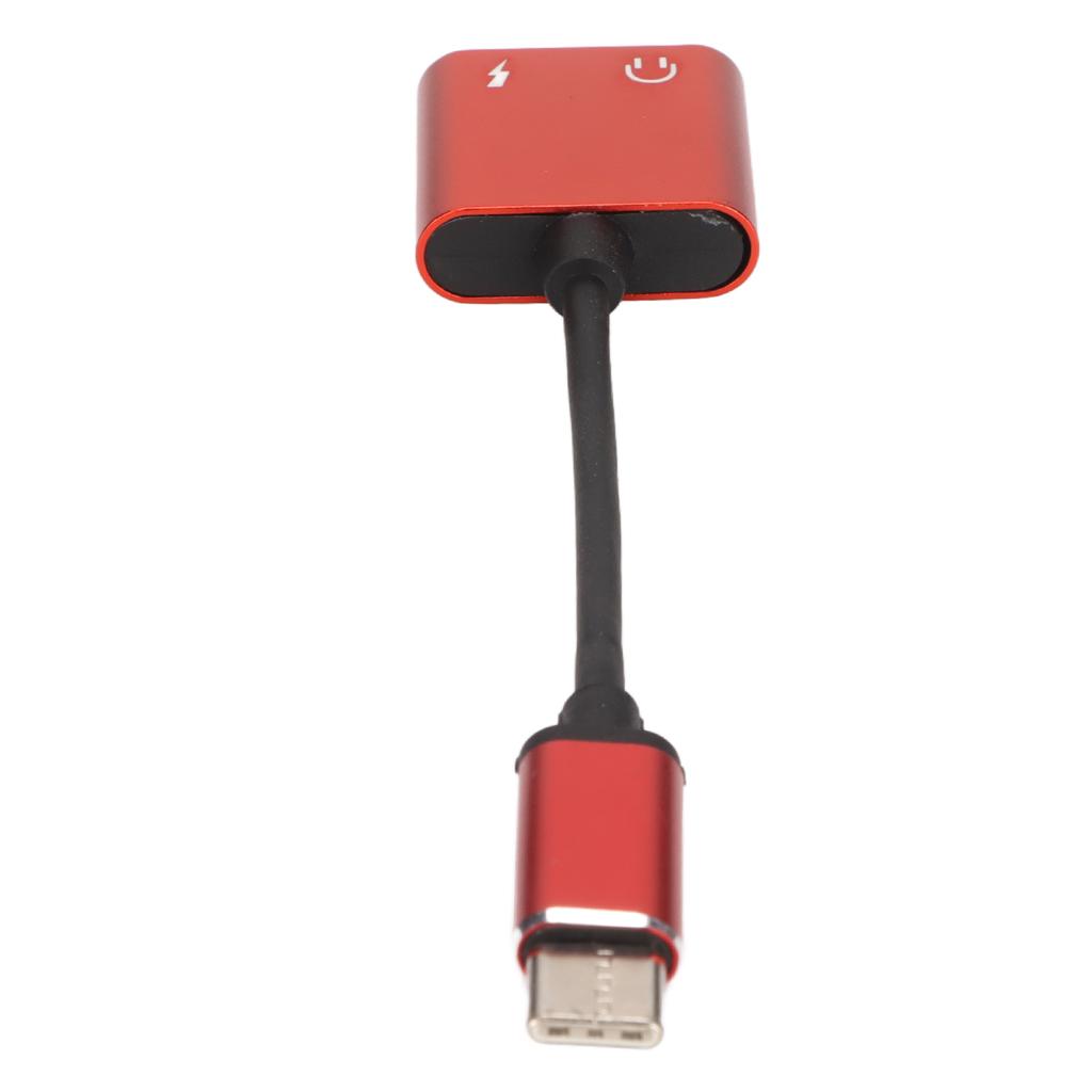2 in 1 Headphone Adapter Type C to 3.5mm Port Charging Port   Portable Earphone Converter