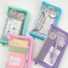 A6 Storage Bag Transparent File Sorting Bag Simple Sticker Stationery Accessories  Student Collect