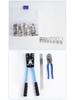 Large Copper & Aluminum Crimping Pliers Set with HX-50B Cable Cutter and Wire Stripper.
